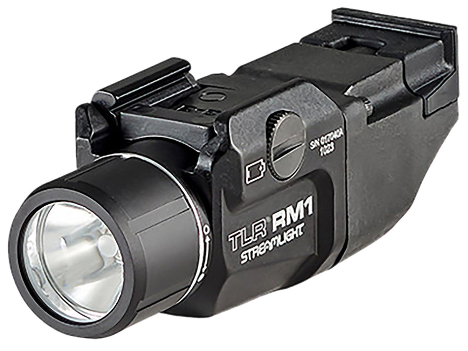 Streamlight TLR-1 RM Picatinny Rail Weapon Light, 500 Lumens, Black Anodized, Push-Button Operated