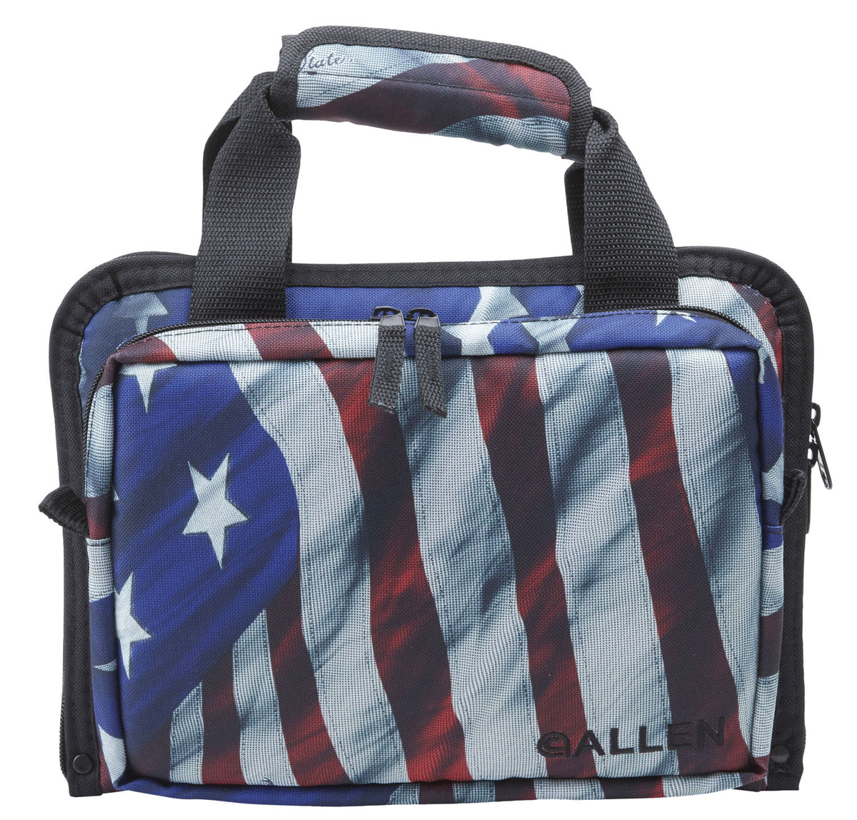 Allen 7609 Victory Stars and Stripes Duplex Pistol Case for 2 Handguns with Padded Carry Handle
