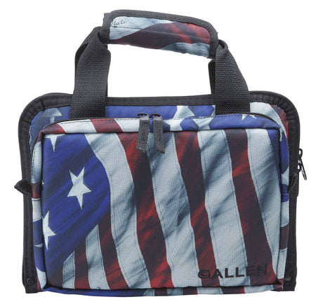 Allen 7609 Victory Stars and Stripes Duplex Pistol Case for 2 Handguns with Padded Carry Handle