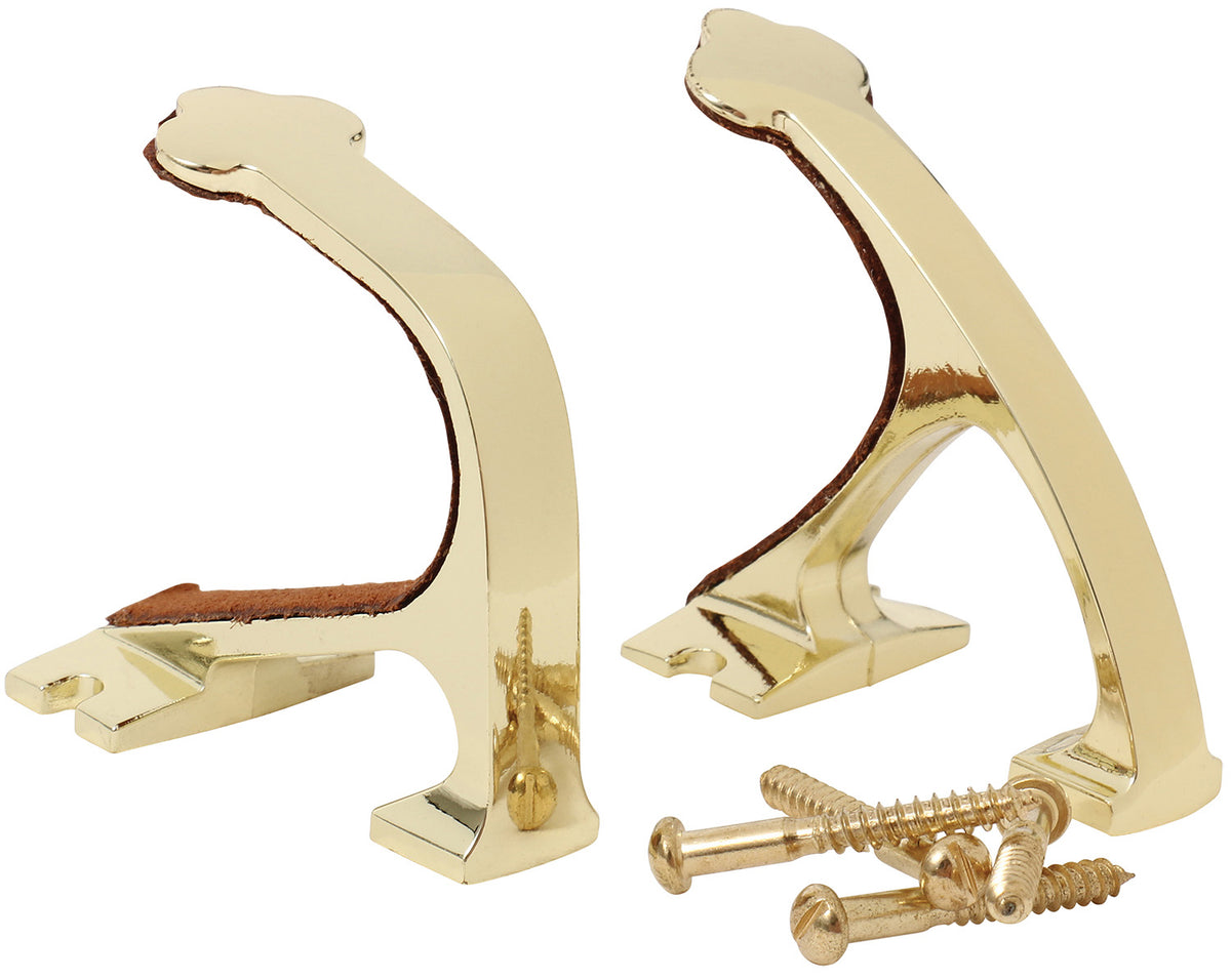 Allen Brass Firearm Wall Hanger Set 5641 Two-Piece Buttstock and Barrel Mount