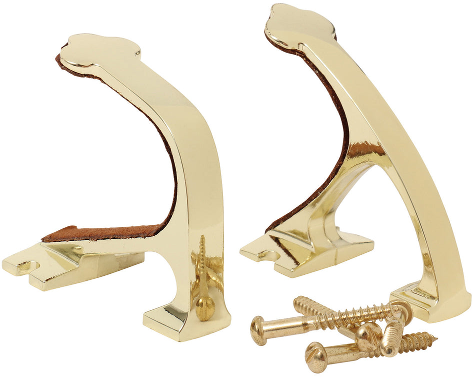 Allen Brass Firearm Wall Hanger Set 5641 Two-Piece Buttstock and Barrel Mount