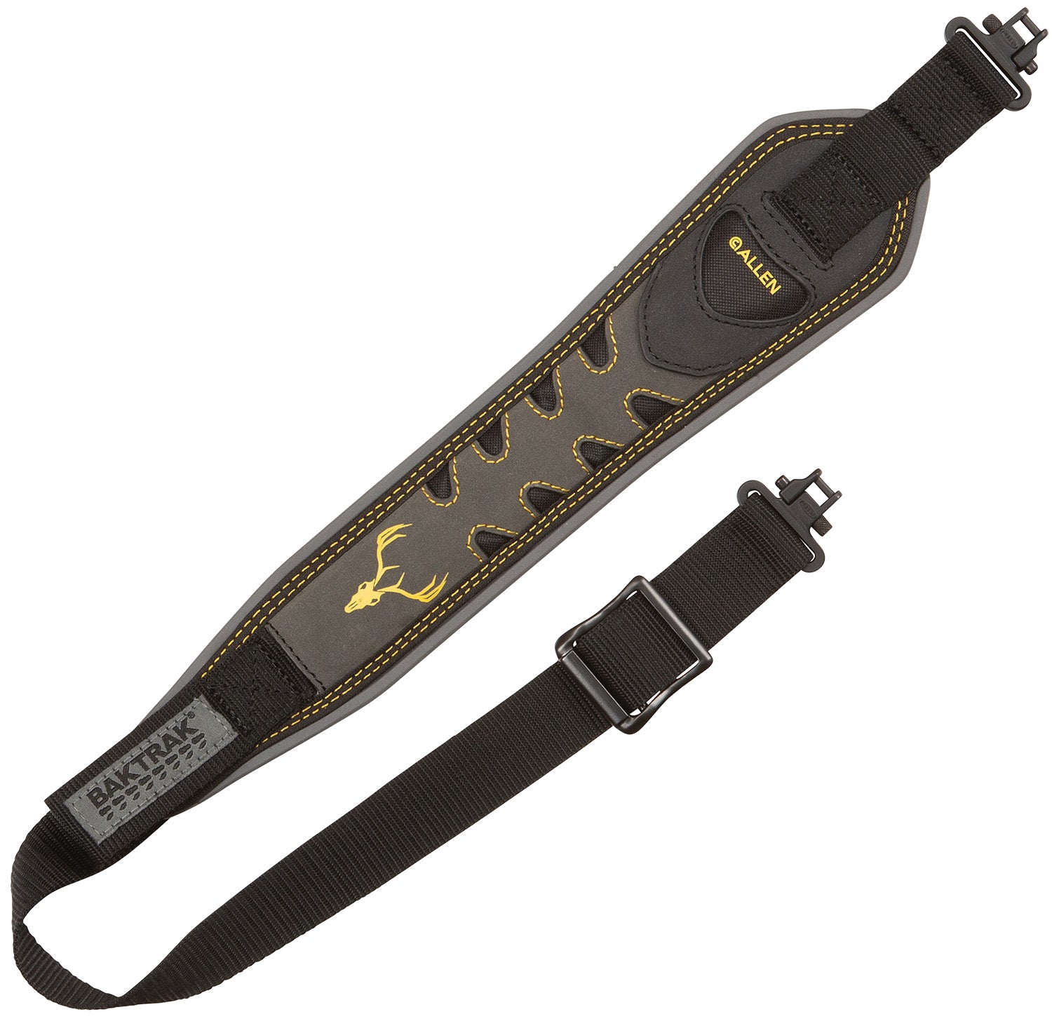 Allen Aspen Nubuck Leather BakTrak Adjustable Sling Gray One-Handed Quick-Adjust Rifle Shotgun