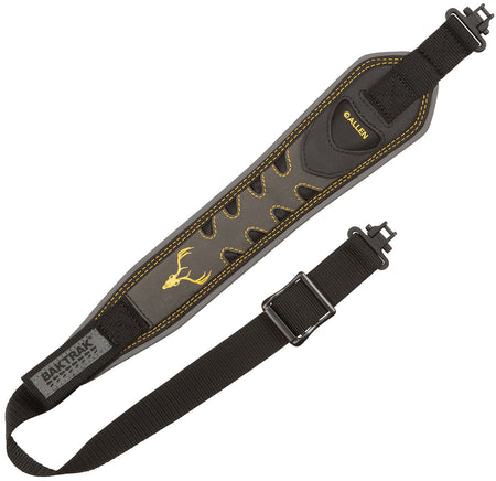 Allen Aspen Nubuck Leather BakTrak Adjustable Sling Gray One-Handed Quick-Adjust Rifle Shotgun