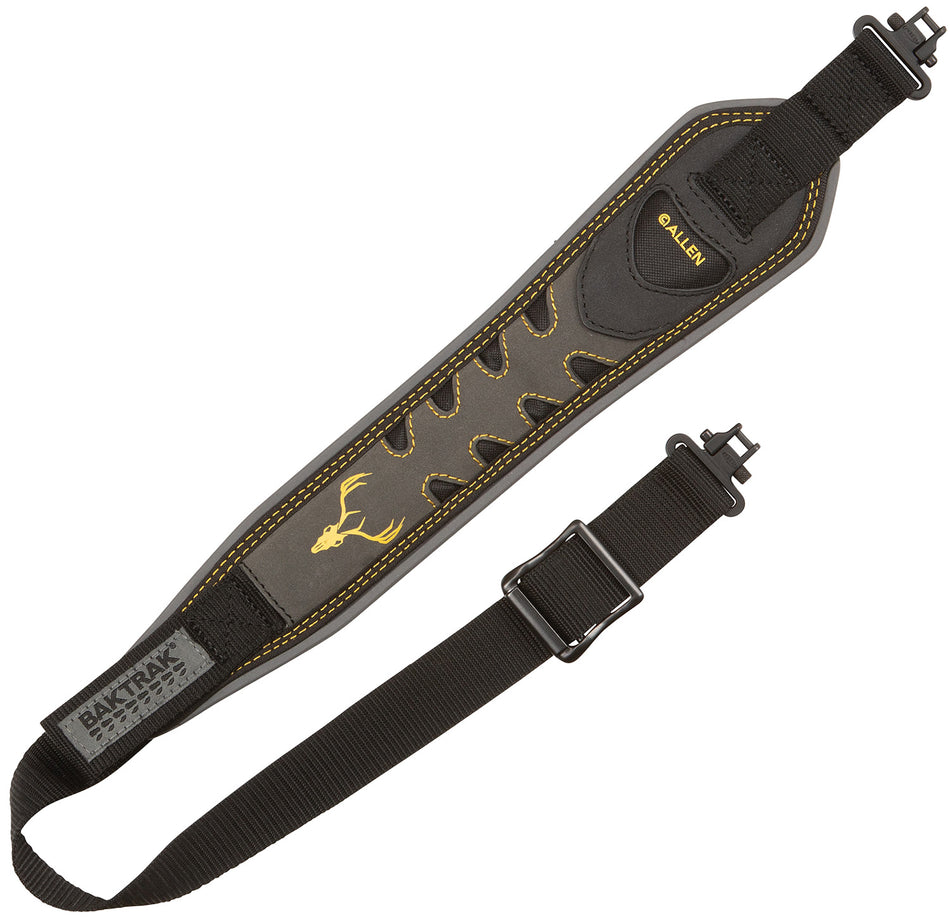 Allen Aspen Nubuck Leather BakTrak Adjustable Sling Gray One-Handed Quick-Adjust Rifle Shotgun