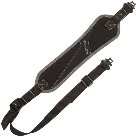 Allen Glenwood Lightweight Padded Rifle and Shotgun Sling Black Nylon Textured Non-Slip with Swivels
