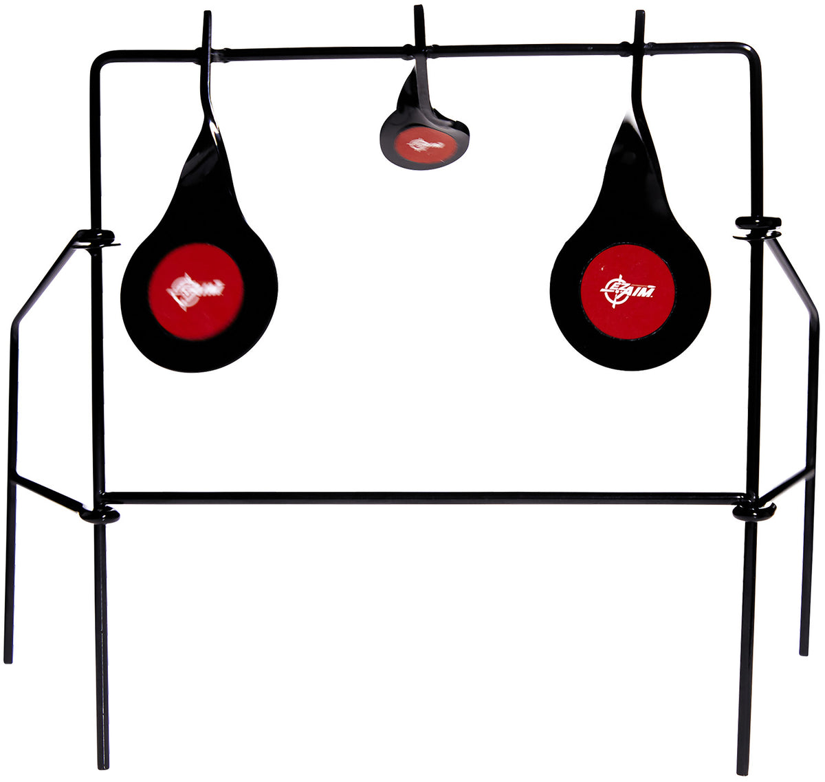 EZ-Aim 15265 Triple Spinner Metal Shooting Target with Folding Easel