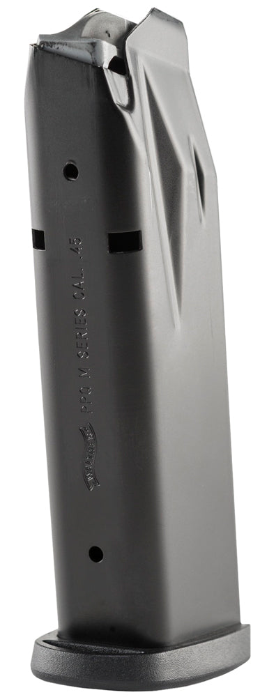 Walther Arms 2810883 PPQ 45 ACP 12-Round Black Steel Handgun Magazine