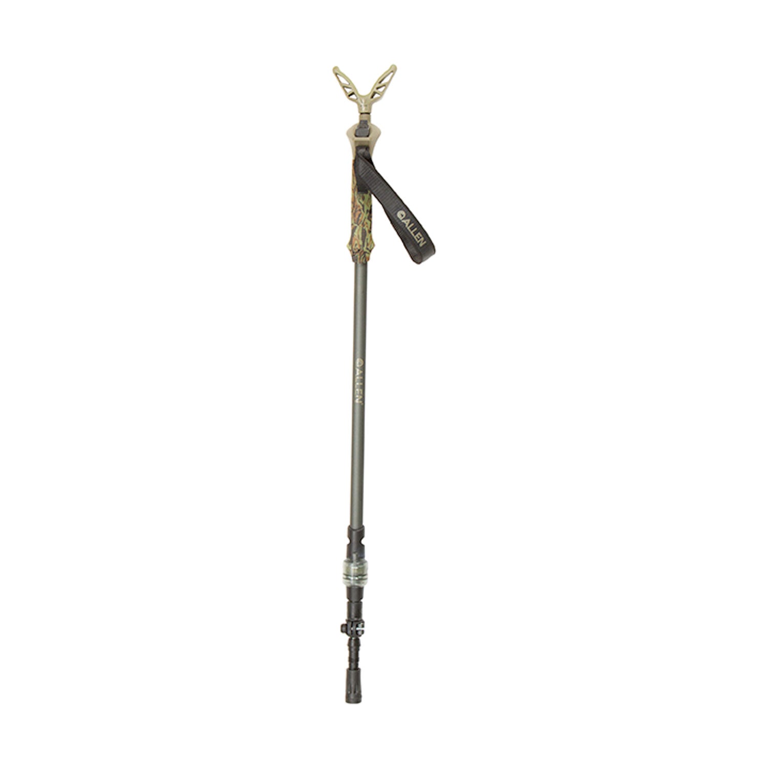 Allen Axial EZ-Stik Monopod 21447 Matte Beetle Green Aluminum Push Button 29 to 61 Inch