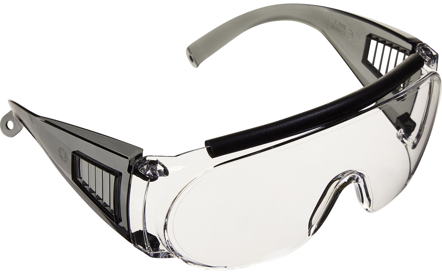 Allen 2169 Over-Prescription Shooting Glasses Clear Lens Gray Frame ANSI Z87.1