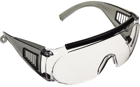 Allen 2169 Over-Prescription Shooting Glasses Clear Lens Gray Frame ANSI Z87.1