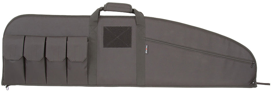 Tac Six Range Tactical 46" Rifle Case Black Endura Morale Patch Loop Lockable