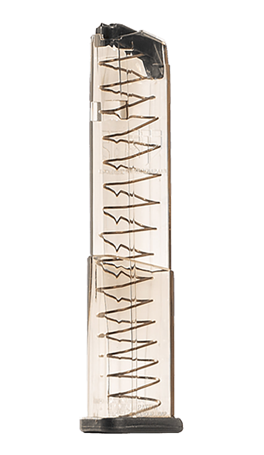 ETS Group 19rd Extended 9mm Luger Clear Polymer Magazine Compatible with Glock 43X and 48