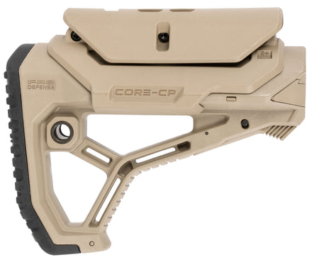 FAB Defense GL-Core CP AR-15/M4 Buttstock with Cheekrest Flat Dark Earth Fiberglass Polymer
