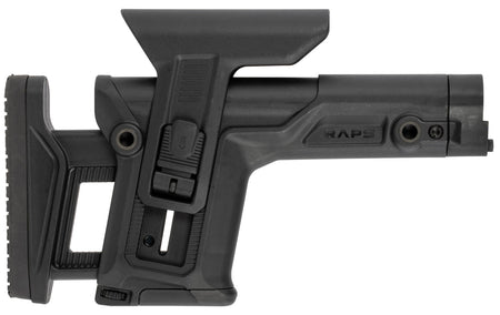 FAB Defense RAPS Ambidextrous Precision Stock Adjustable Cheek-Rest & LOP 1Latch System Black Polymer