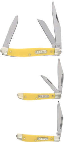 Uncle Henry 3-Folder Knife Combo Yellow Tin Promotional Pack Q4 2025