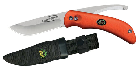 Outdoor Edge SZ20NC SwingBlade 3.60"/3.20" Folding Hunting Knife with Blaze Orange TPR Handle