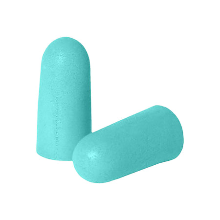 Radians Resistor Disposable Foam Earplugs 32 dB Aqua Blue Adult 25 Pair