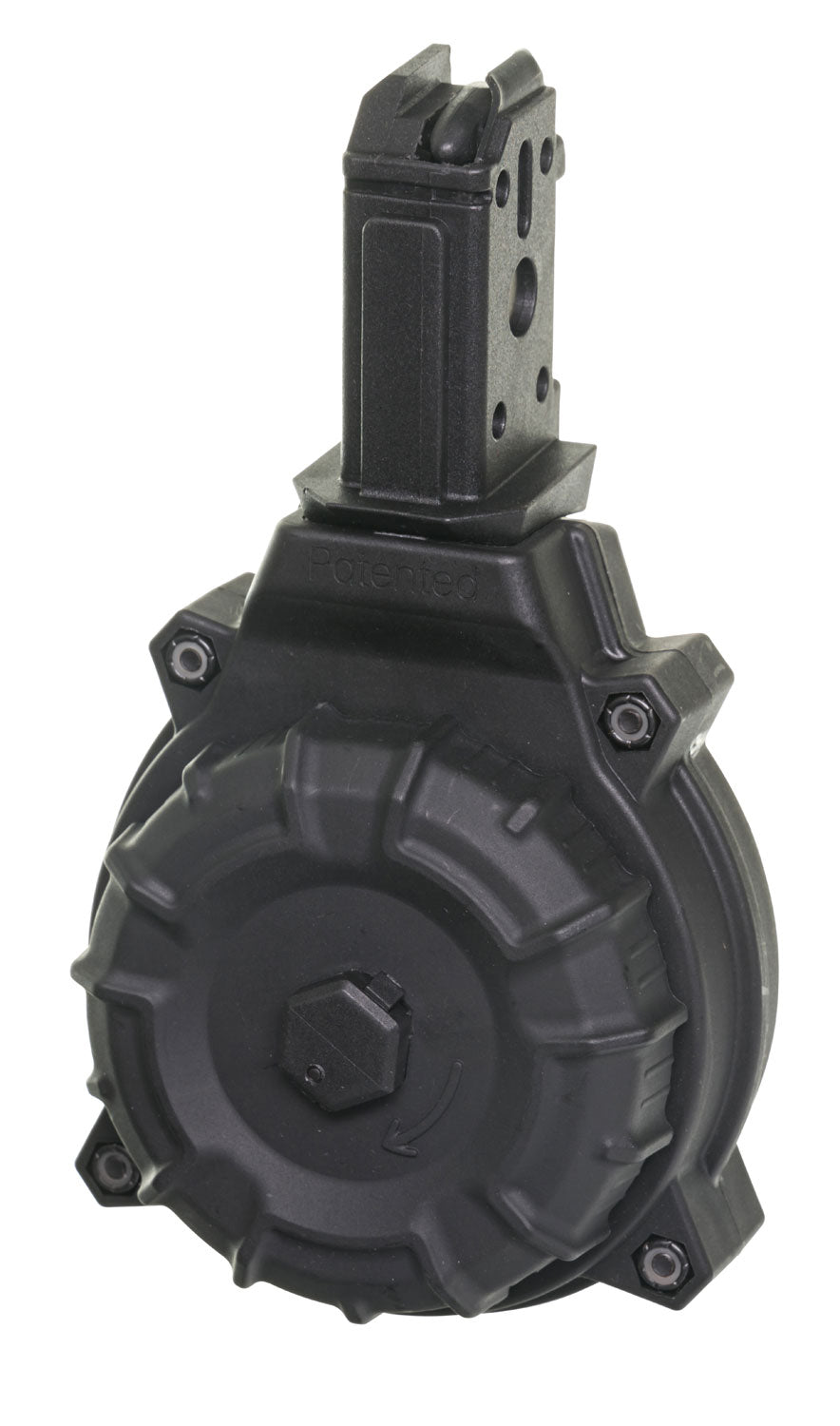 ProMag DRMA22 9mm Luger 50-Round Drum Magazine Compatible with CZ Scorpion Black Zytel