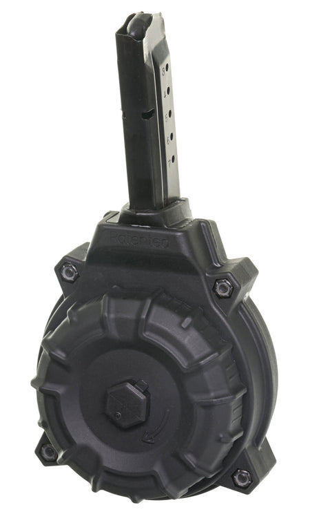 ProMag DRMA15 Drum Replacement 50rd 9mm Luger Compatible with S&W M&P Shield Black Polymer