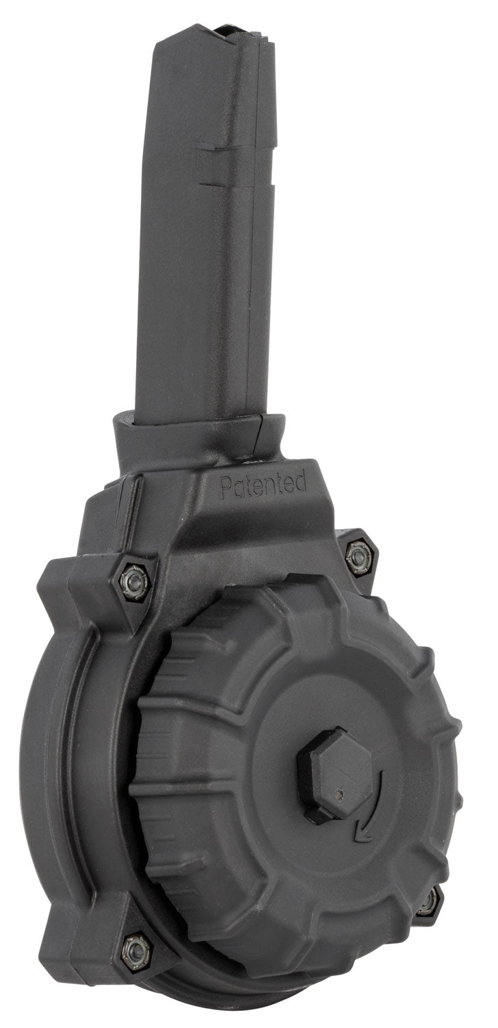 ProMag DRMA20 Drum Replacement 50rd 9mm Luger for Glock 43X/48 Black Polymer
