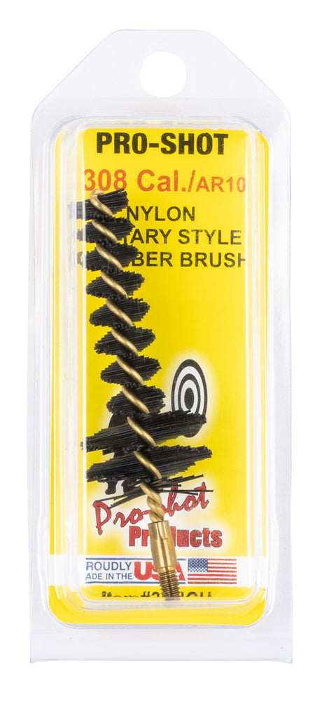 Pro-Shot 30NCH Nylon Bristle Military Chamber Brush .308 Cal/7.62mm AR Platform #8-32 Thread