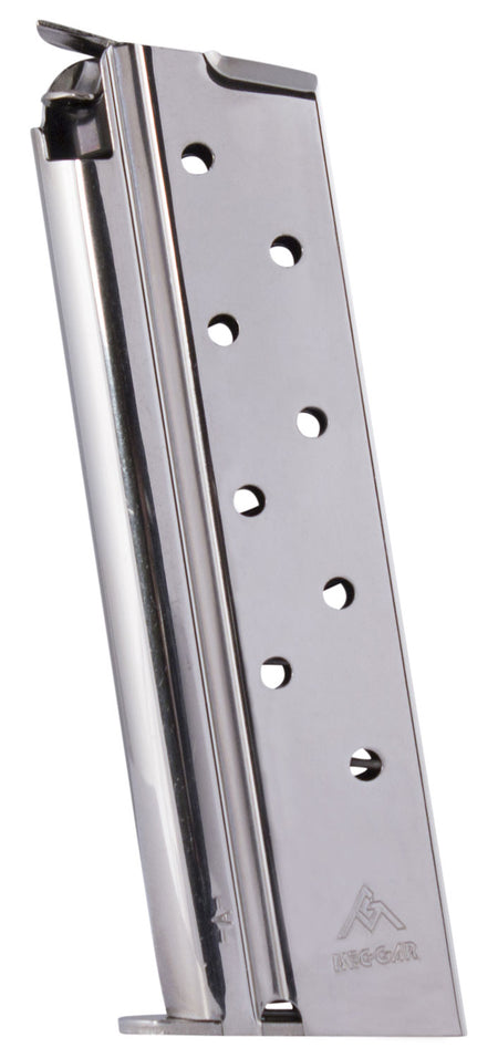 Mec-Gar 1911 Government 10mm Auto 8rd Nickel Standard Magazine