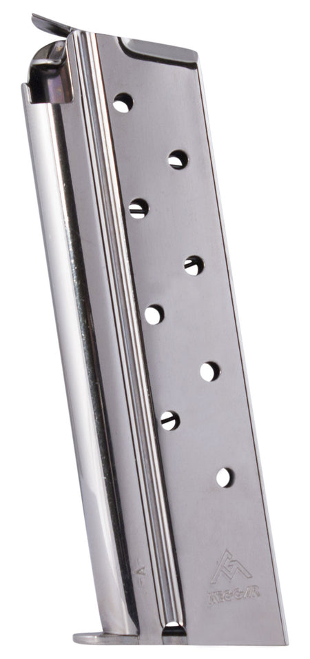 Mec-Gar 1911 Government 38 Super 9rd Nickel Standard Magazine
