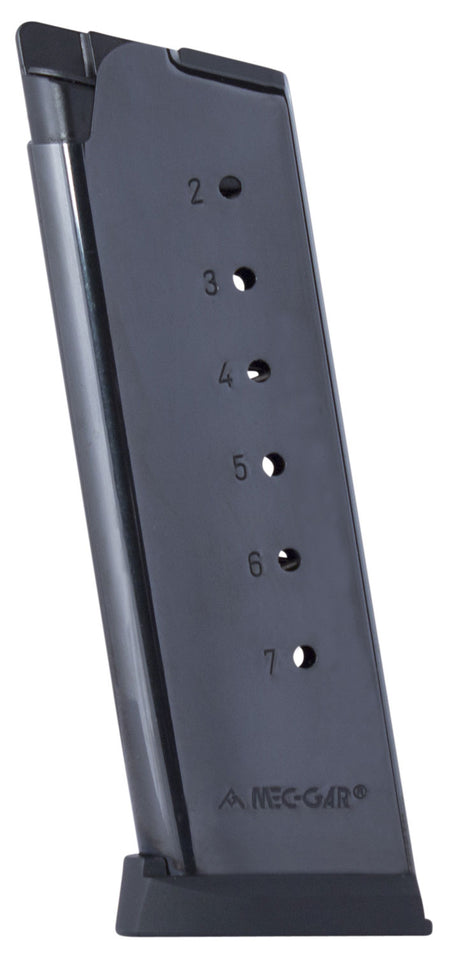 Mec-Gar 1911 Officer 45 ACP 7rd Blued Standard Magazine