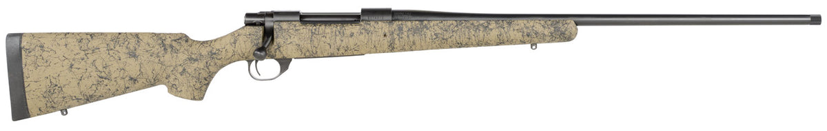 Howa HHS43533 M1500 HS Precision 300 PRC 3+1 24" Threaded Barrel, Black Steel Receiver, Green w/Black Webbing HS Precision Synthetic Stock