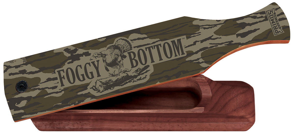 Primos Foggy Bottom Turkey Box Call - Double-Sided Mossy Oak Bottomland Camouflage