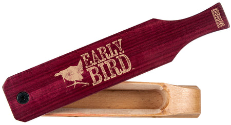 Primos Early Bird Turkey Box Call - Water-Resistant Purple Heart & Walnut Wood