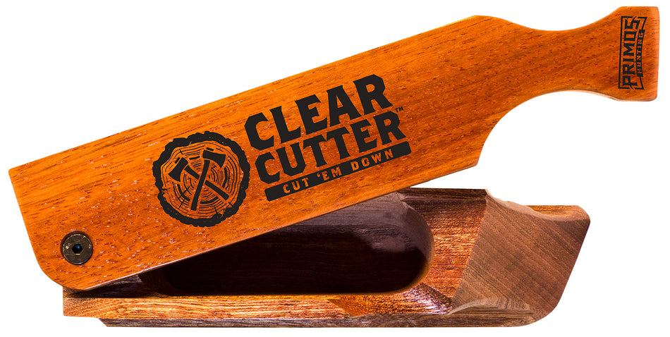 Primos Clear Cutter Turkey Hen Box Call - Pre-Tuned Mahogany and Walnut Construction