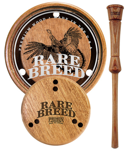 Primos Rare Breed Turkey Pot Call - Natural Glass/Wood Surface