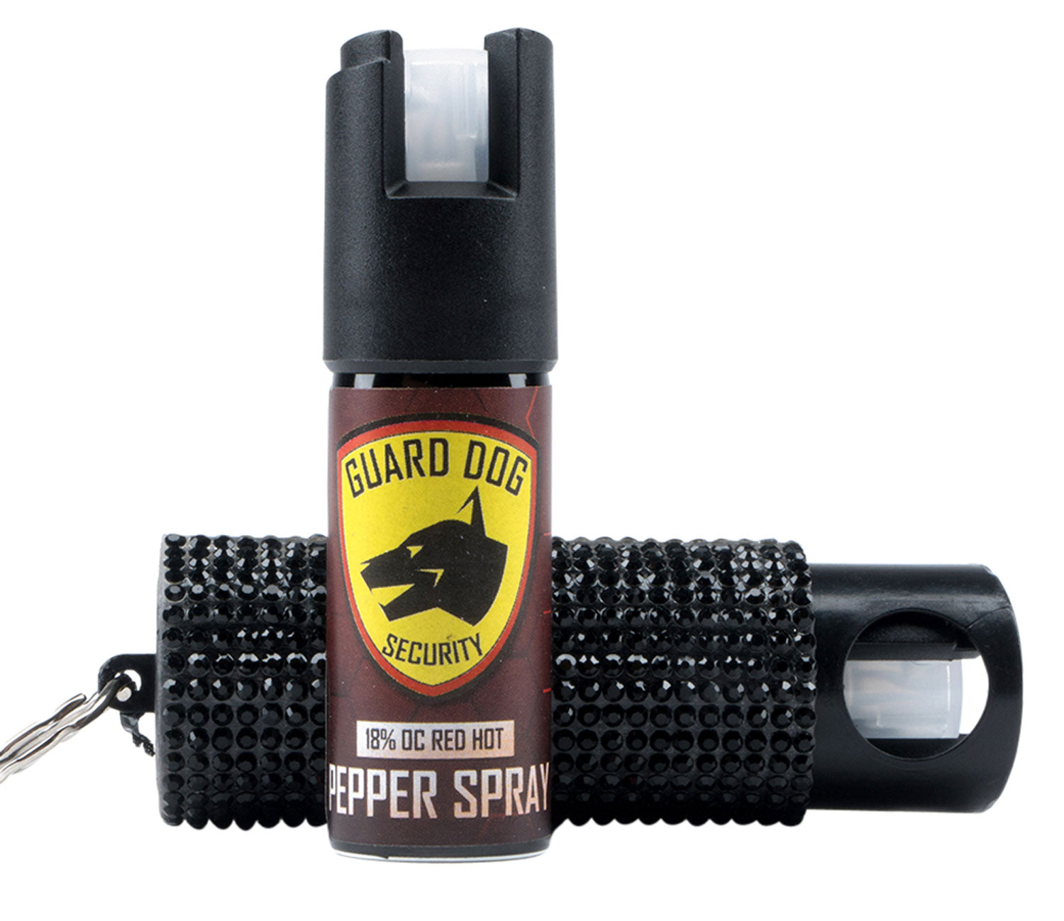 Guard Dog Security Bring It On OC Pepper Spray Black 0.50 oz Keychain Clip