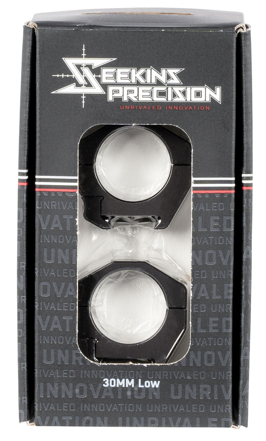 Seekins Precision 0010620002 30mm Low Matte Black Scope Ring Set Picatinny