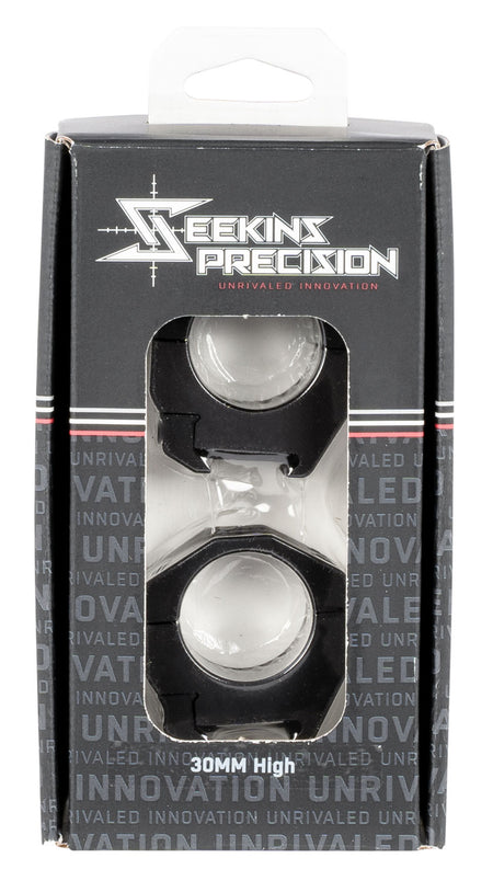 Seekins Precision 0010620012 30mm High Matte Black Scope Ring Set Picatinny