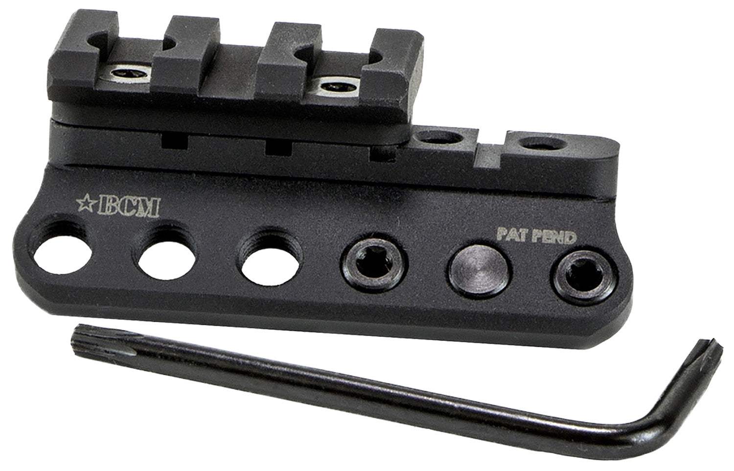 BCM 1913LMKM Ambidextrous Modular Light Mount 1913/KeyMod Low-Profile Black Aluminum