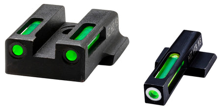 HiViz 9EZN321 S&W M&P 9 EZ LiteWave H3 Green Tritium Front Green Fiber Optic Rear Sight