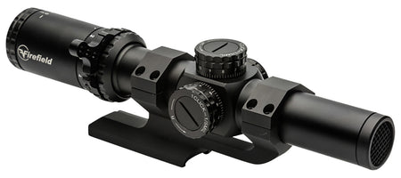 Firefield RapidStrike Matte Black 1-6x24mm 30mm Tube Second Focal Plane Illuminated Circle Dot Reticle with Mount