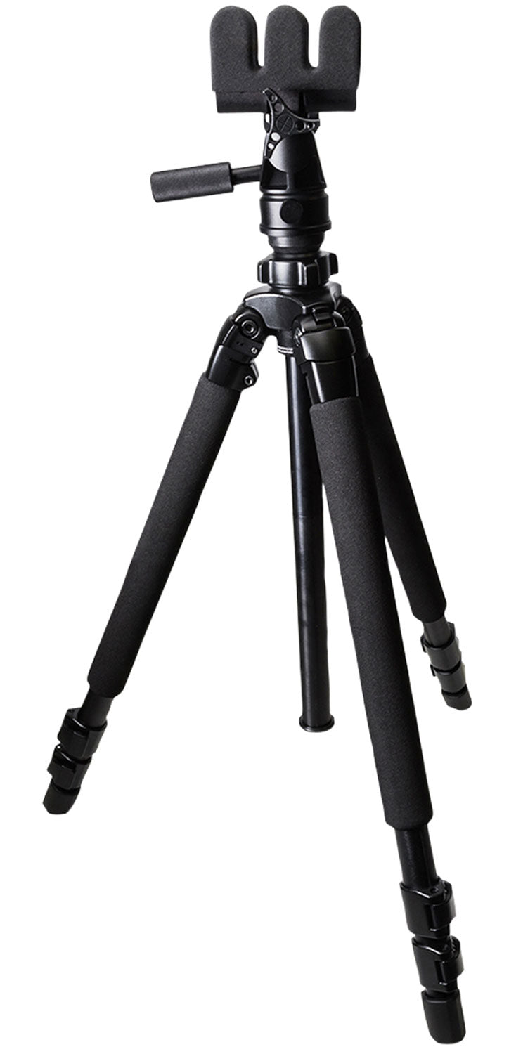 Kopfjager K700 AMT Tripod with Reaper Grip Black Aluminum 3-Level Leg Extensions