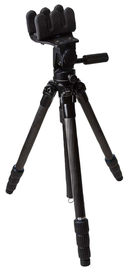 Kopfjager K800 CF Tripod with Reaper Grip Black Carbon Fiber 4-Level Twist-Lock Legs