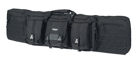 American Tactical Rukx Gear 36" Double Rifle Bag Black 600D Polyester Padded Backpack Straps