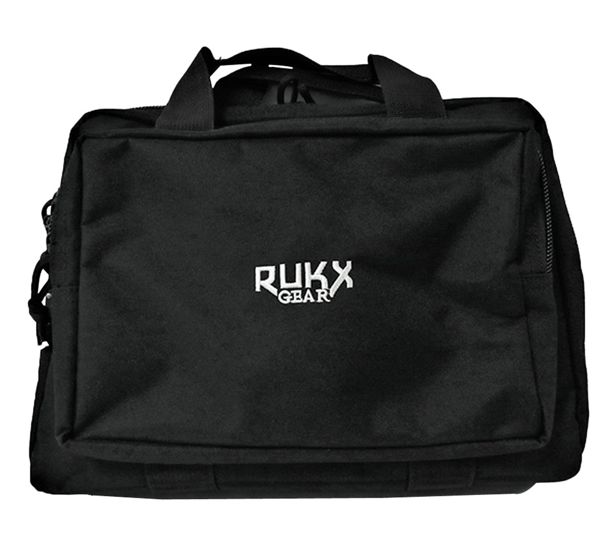 American Tactical Rukx Gear Double Pistol Case Black 600D Polyester 2-Handgun Storage