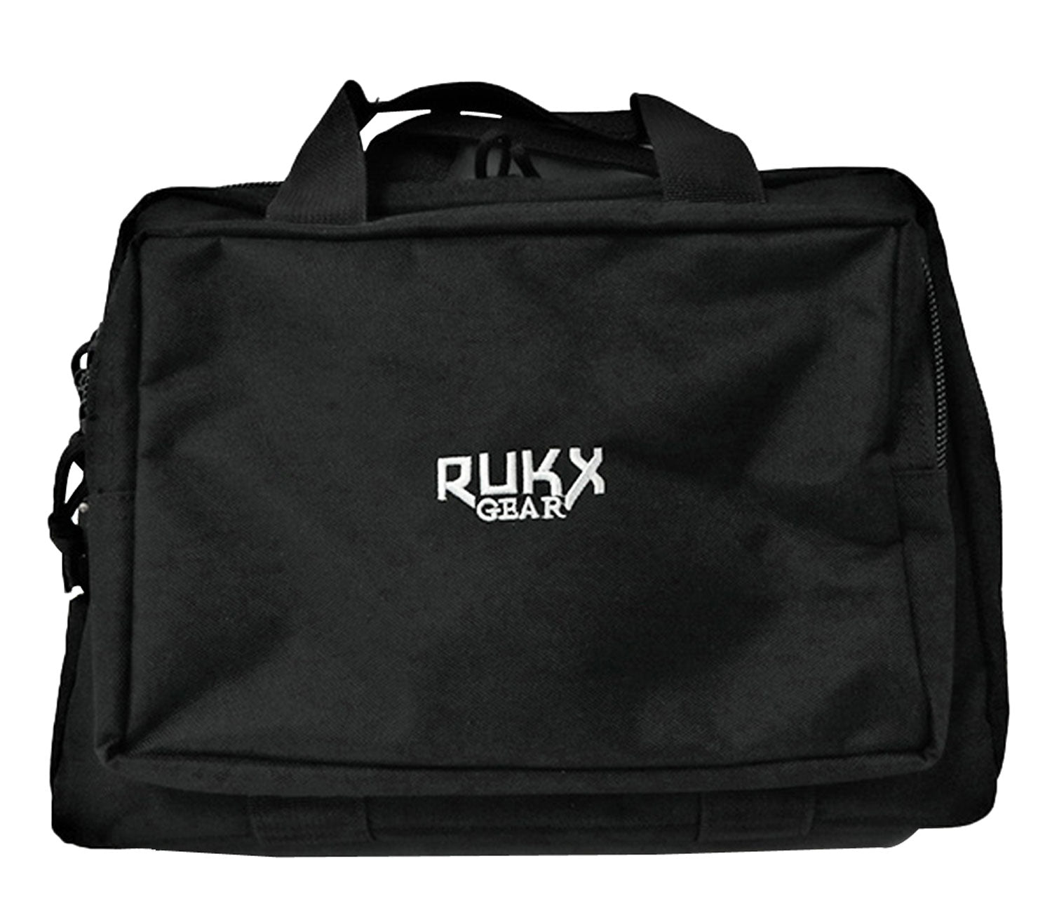 American Tactical Rukx Gear Double Pistol Case Black 600D Polyester 2-Handgun Storage