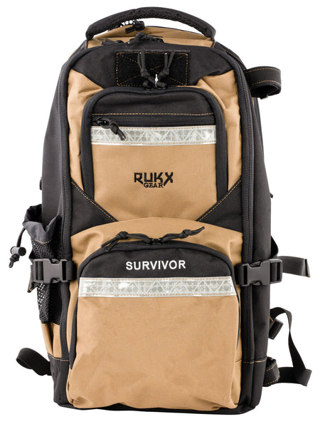 American Tactical Rukx Gear Survivor Backpack Tan 600D Polyester ATICTSURT