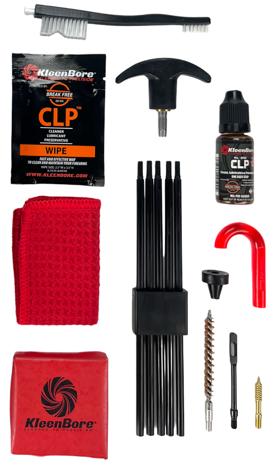 KleenBore K204 Rifle Cleaning Kit for .25, .243 & 6.5mm Calibers