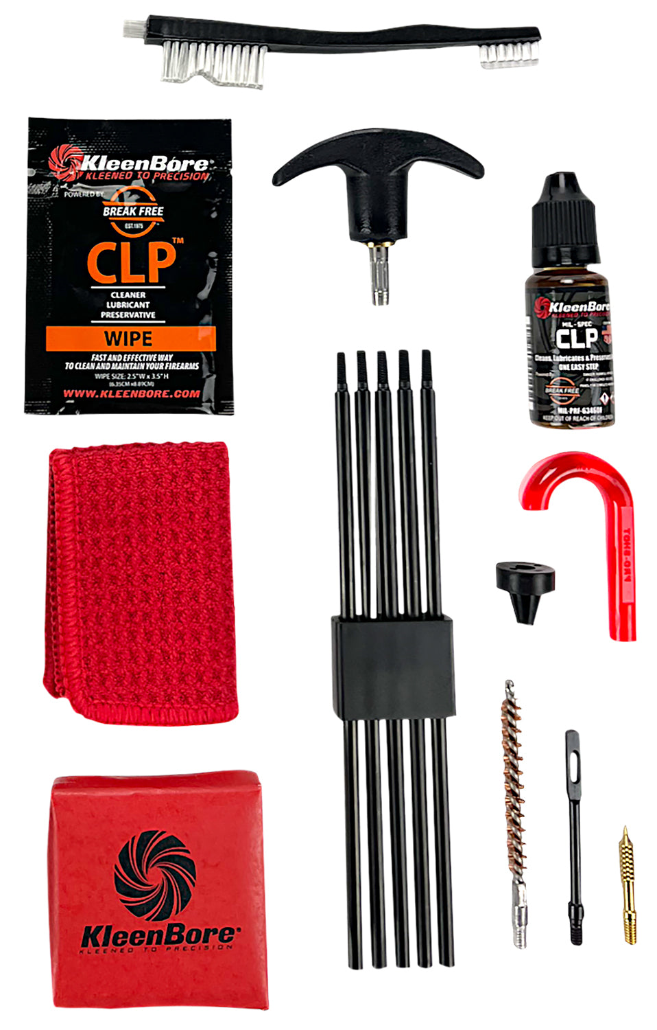 KleenBore K205 Rifle Cleaning Kit for .22, .223 & 5.56mm Calibers