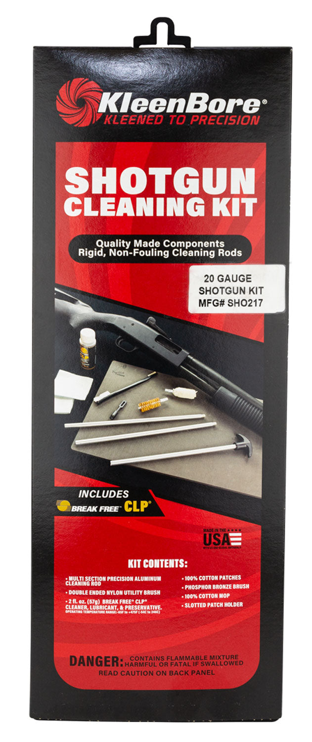 KleenBore Classic 20 Gauge Shotgun Cleaning Kit, SHO217