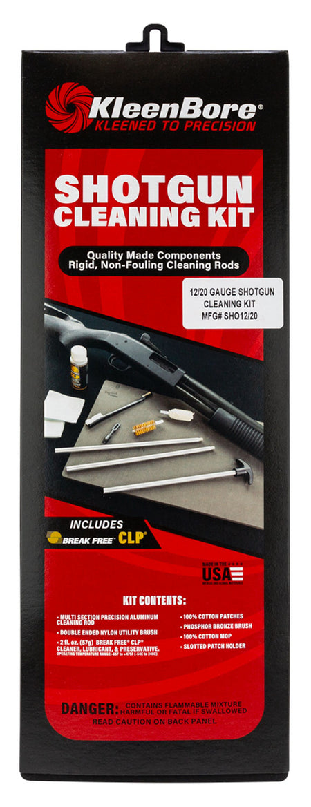 KleenBore Classic 12 and 20 Gauge Shotgun Cleaning Kit, SHO1220