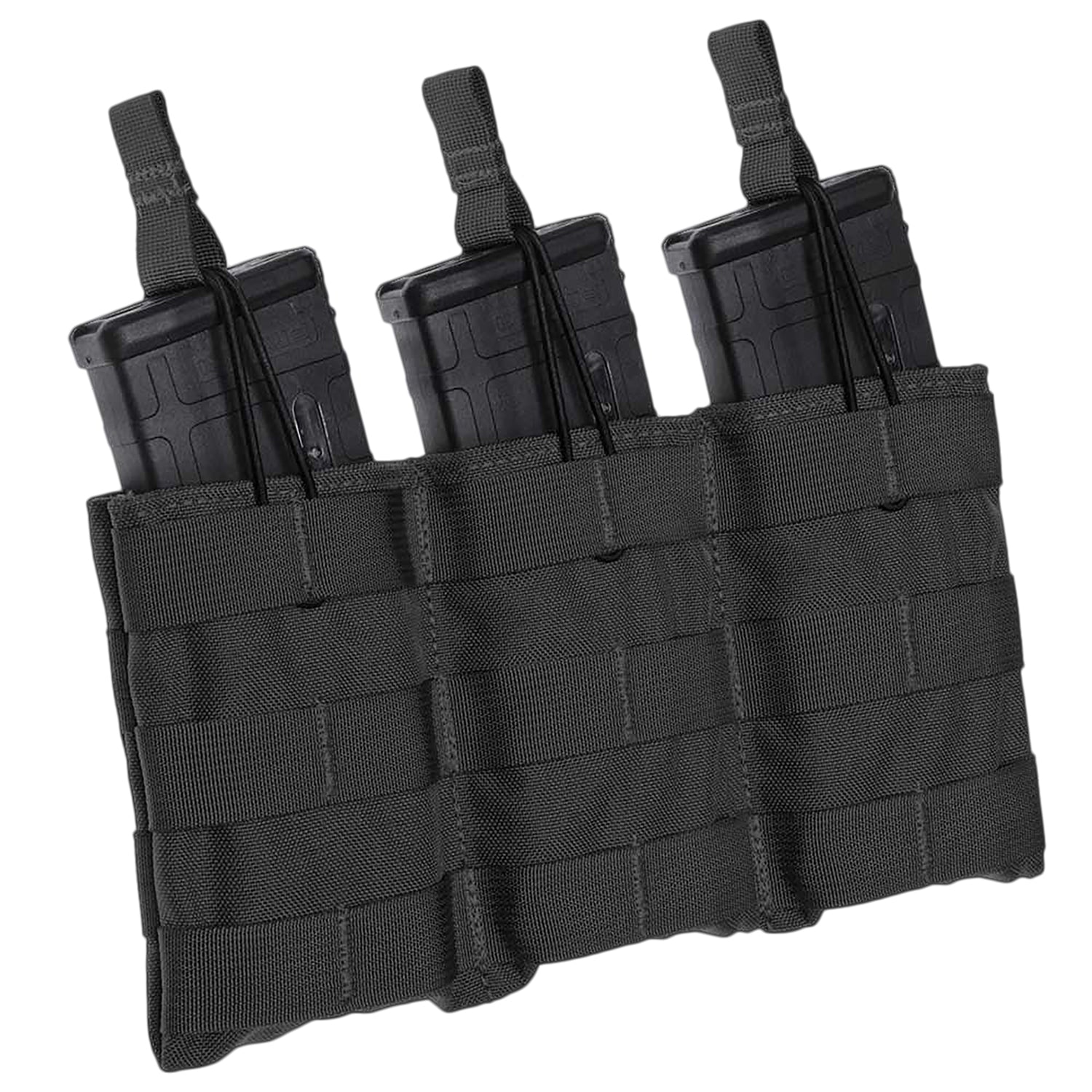 Tacshield T3508BK MOLLE Triple Rifle Speed Load Magazine Pouch Black 1000D